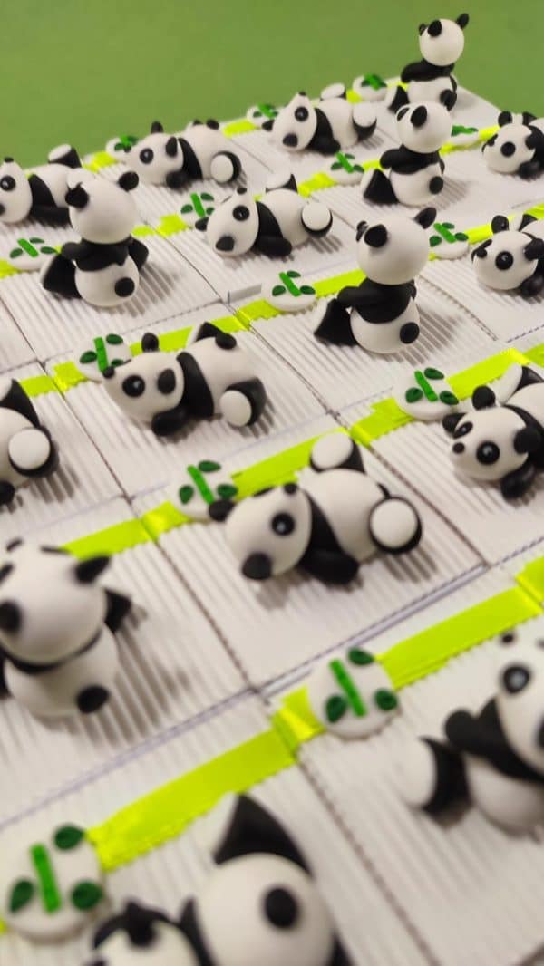 Boîtes à dragées pandas