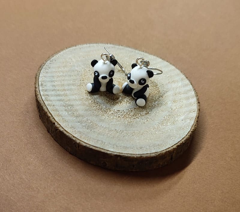 Boucles d'oreilles pandas