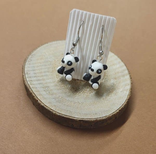 Boucles d'oreilles pandas