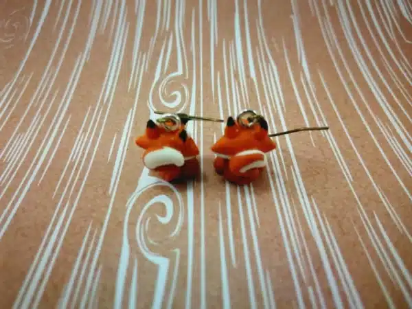 Boucles d'oreilles renards